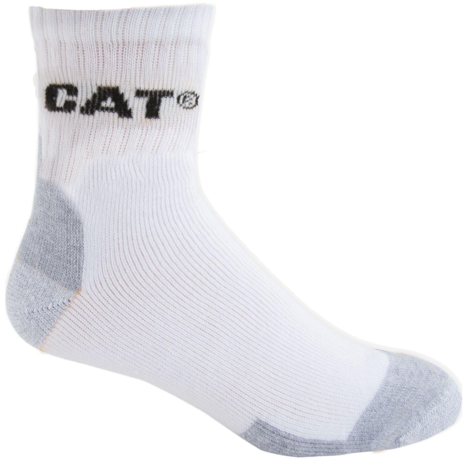 Men's Caterpillar All Season Work Quarter 3-pack Socks White Ireland ZRVF47093